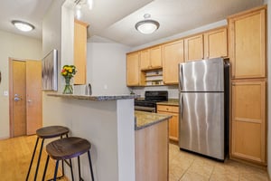 Breakfast bar-height countertop