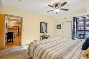 Owner's suite walks out to private raised patio