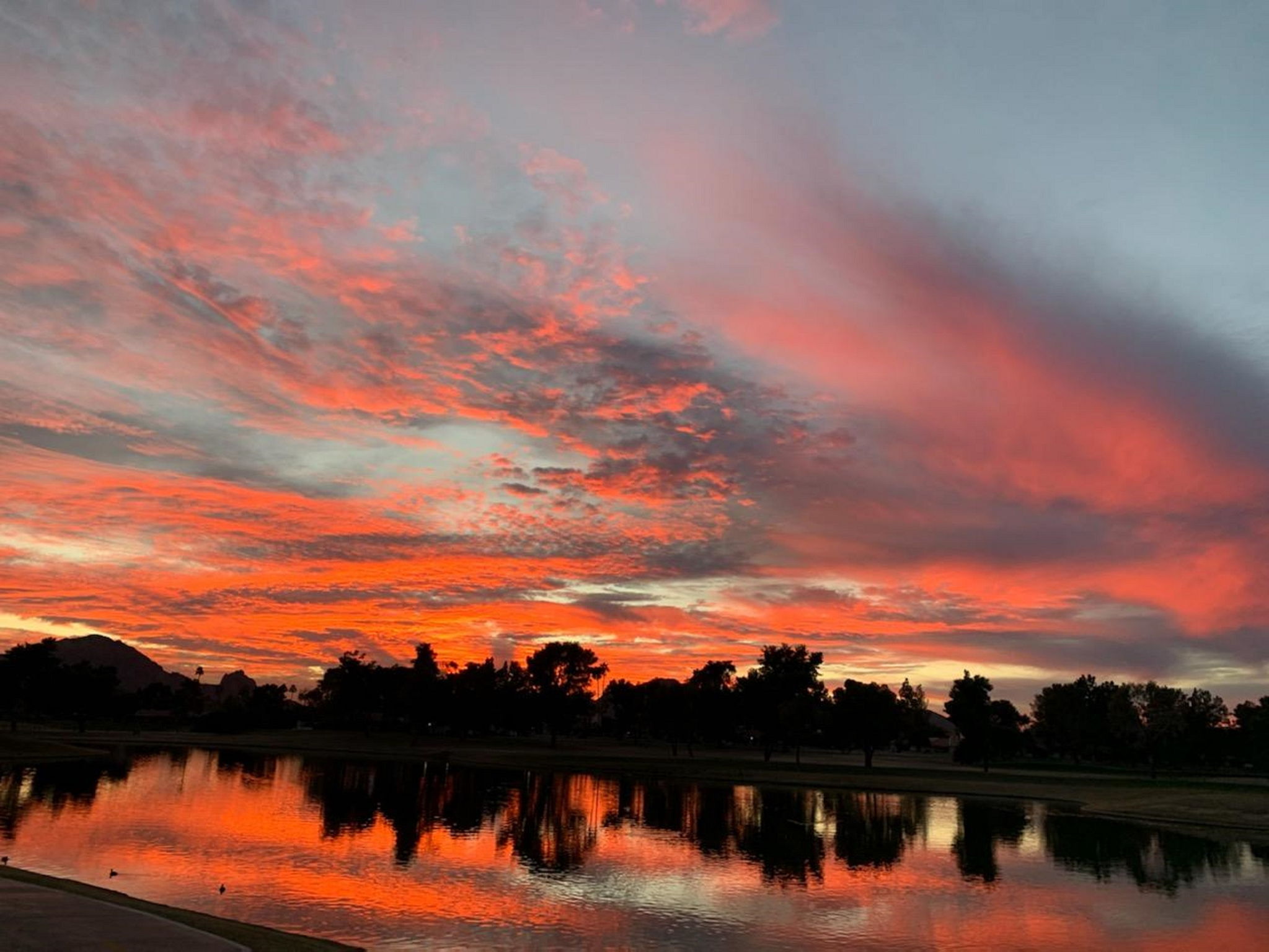 20 Sunsets along the community Walking Green Path