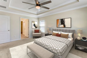 Virtually Staged Bedroom