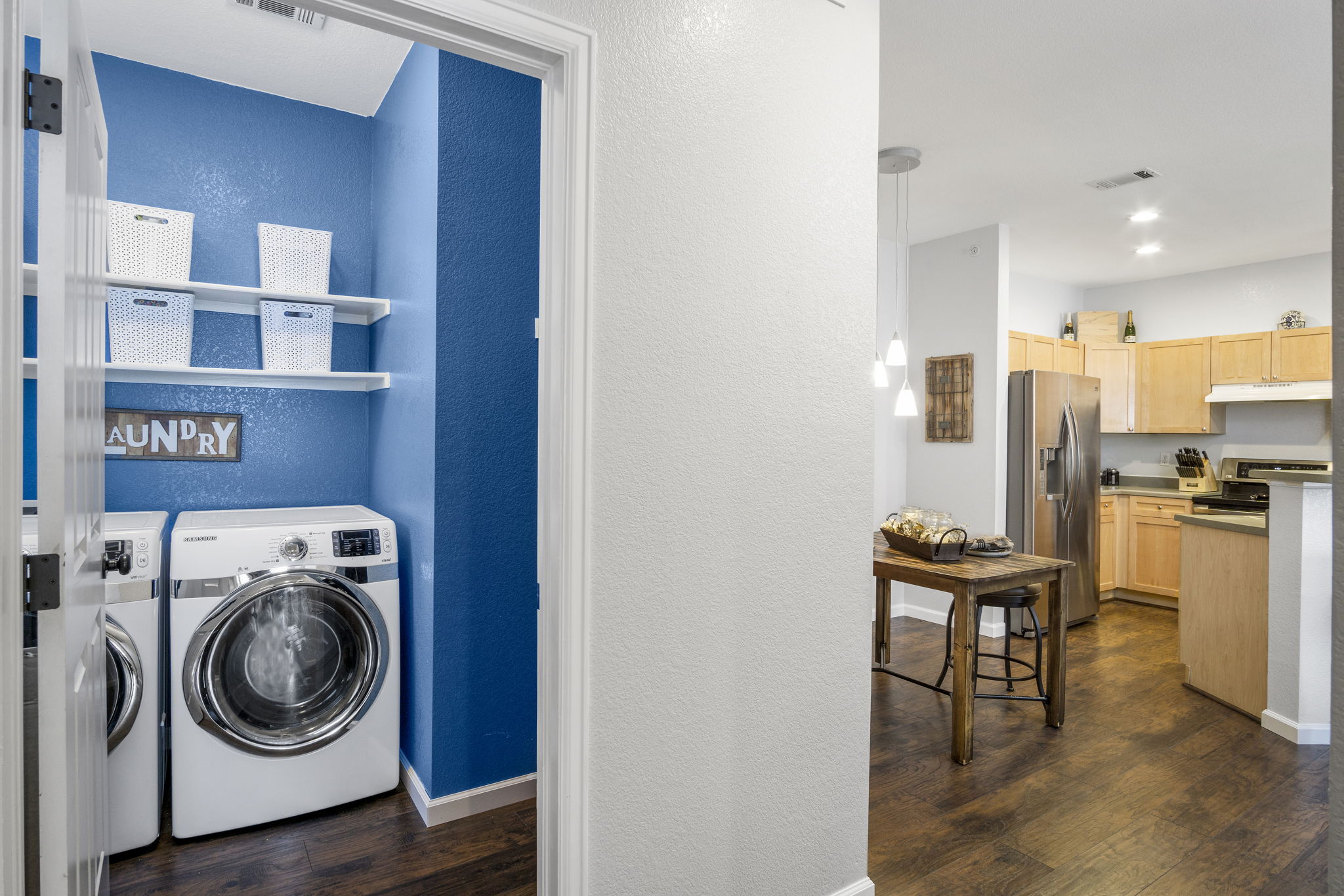 6 x 5 laundry room with washer and dryer included