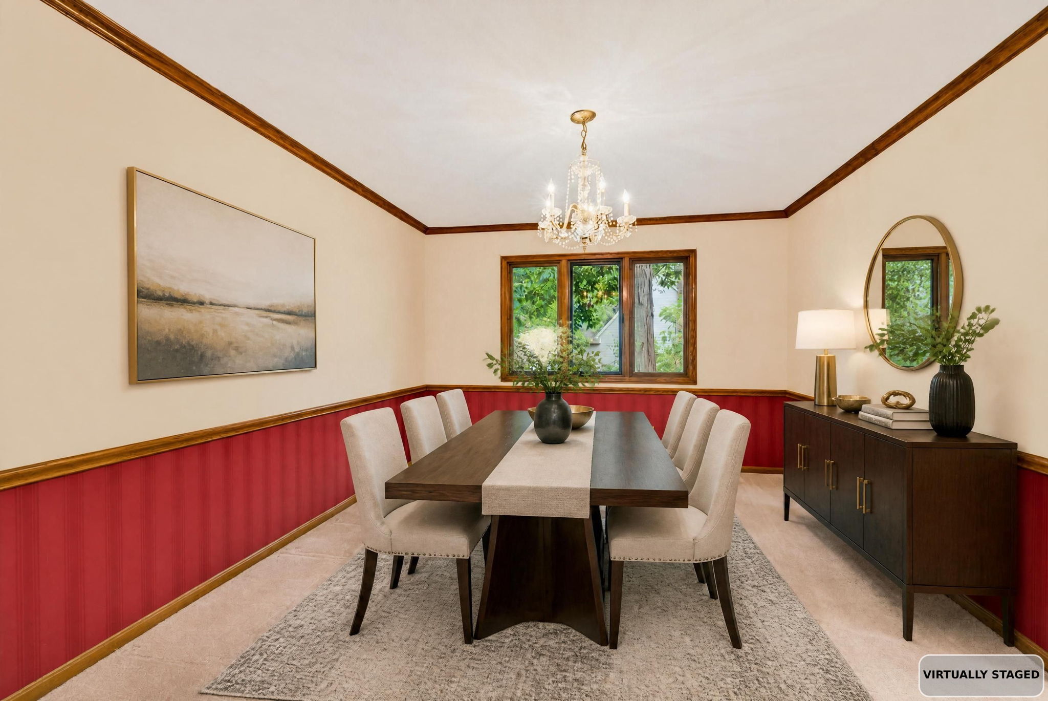Dining Room Virtually Staged