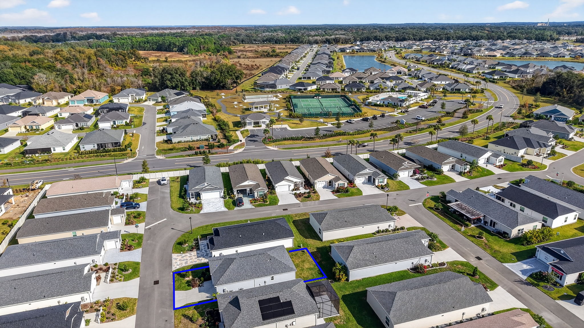 Aerial with Property Lines and Dabney Recreation Center
