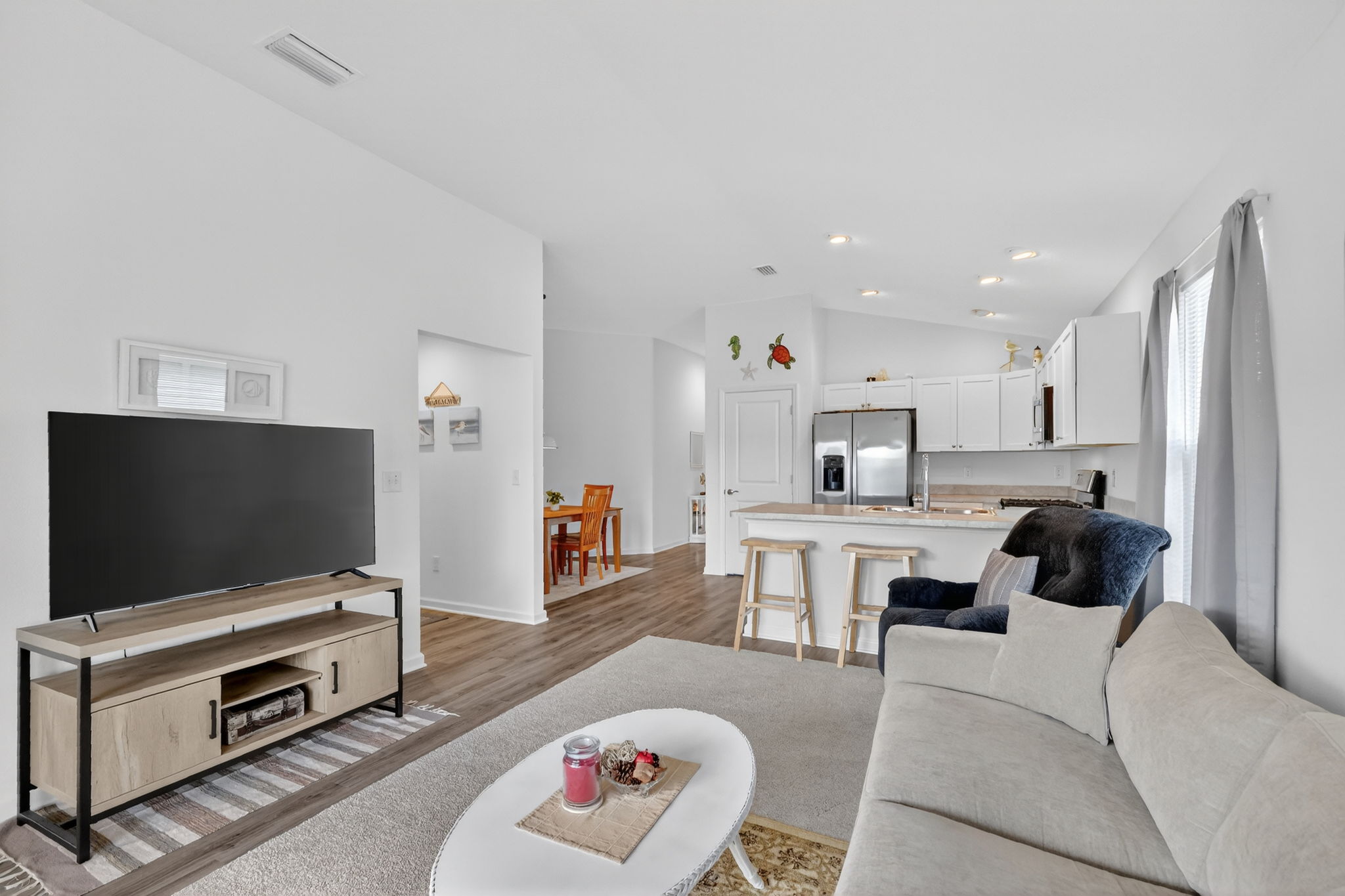 Kitchen and Living Room