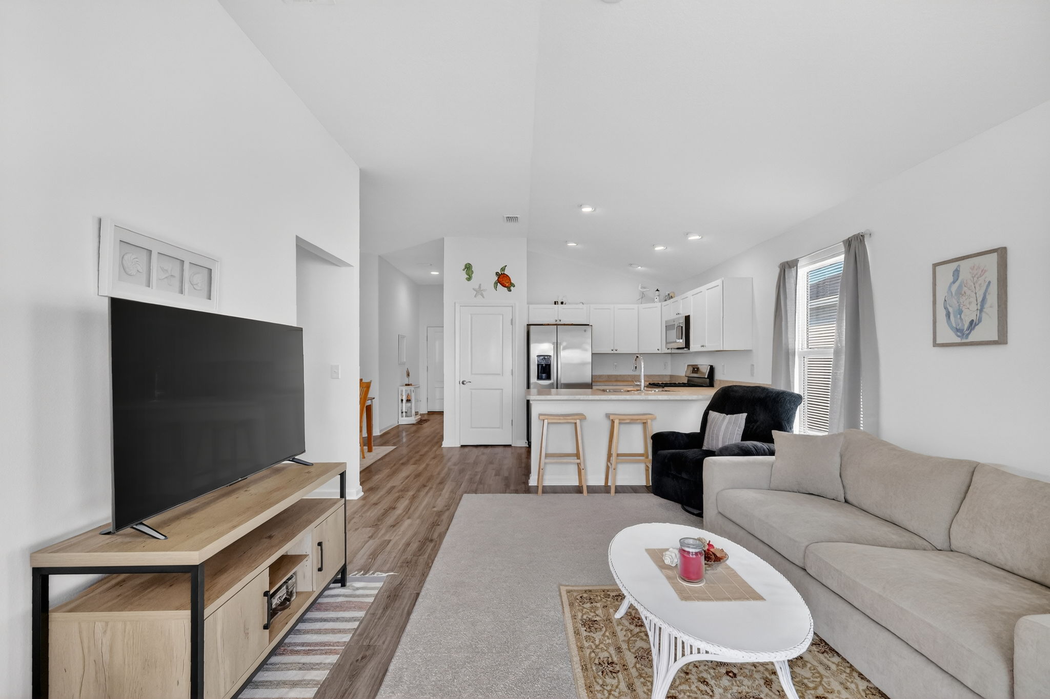 Kitchen and Living Room