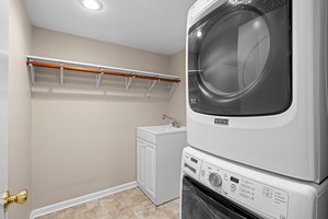 New laundry and sink too!  check out the space