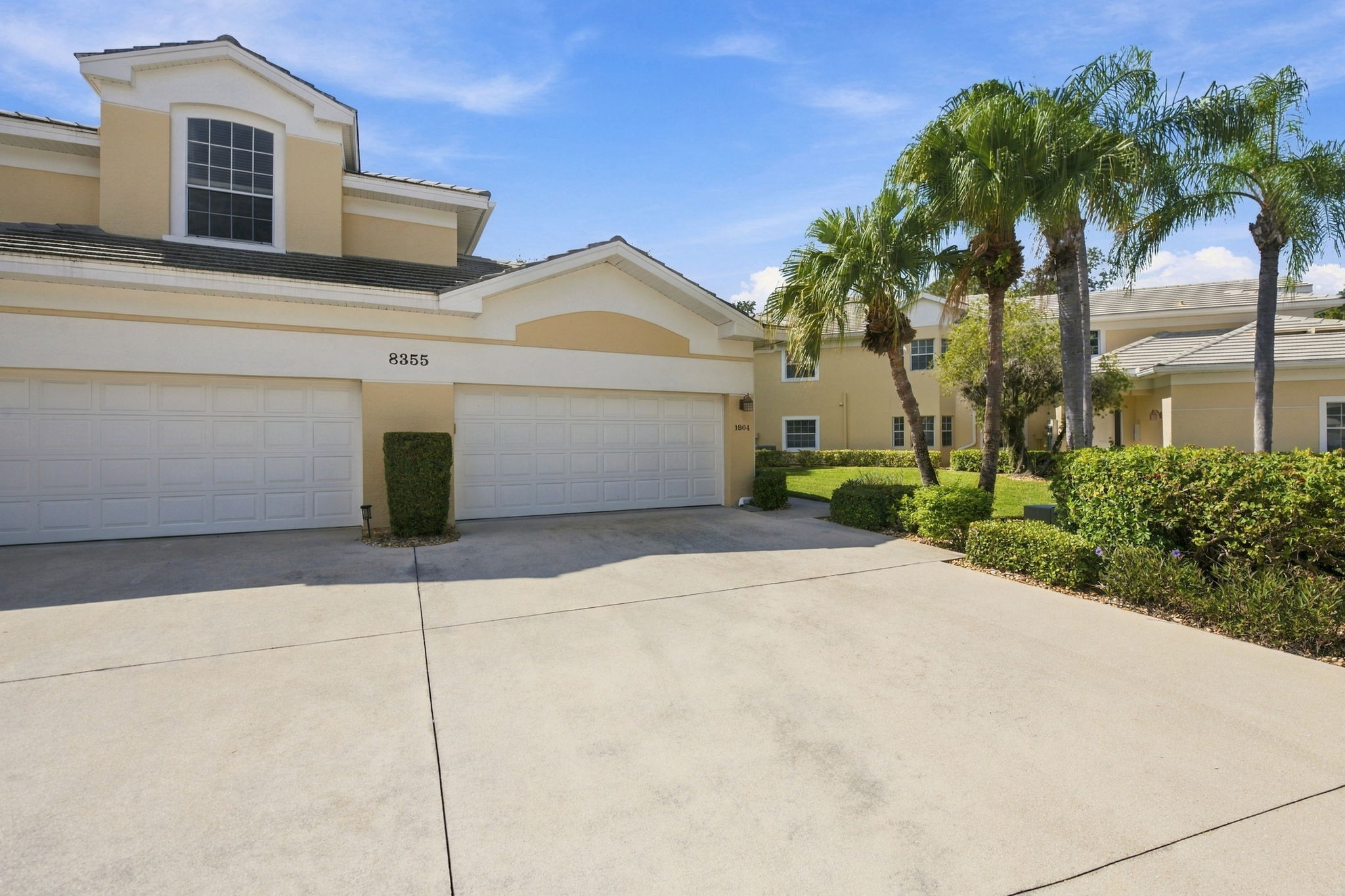 Front Exterior with 2 car garage