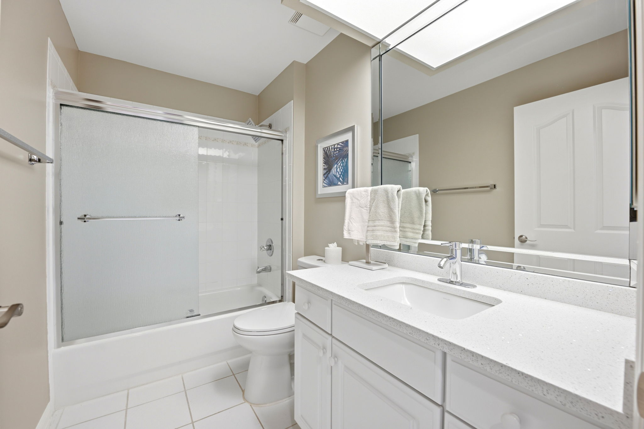 Guest Bath with quartz vanity