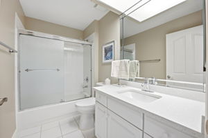 Guest Bath with quartz vanity