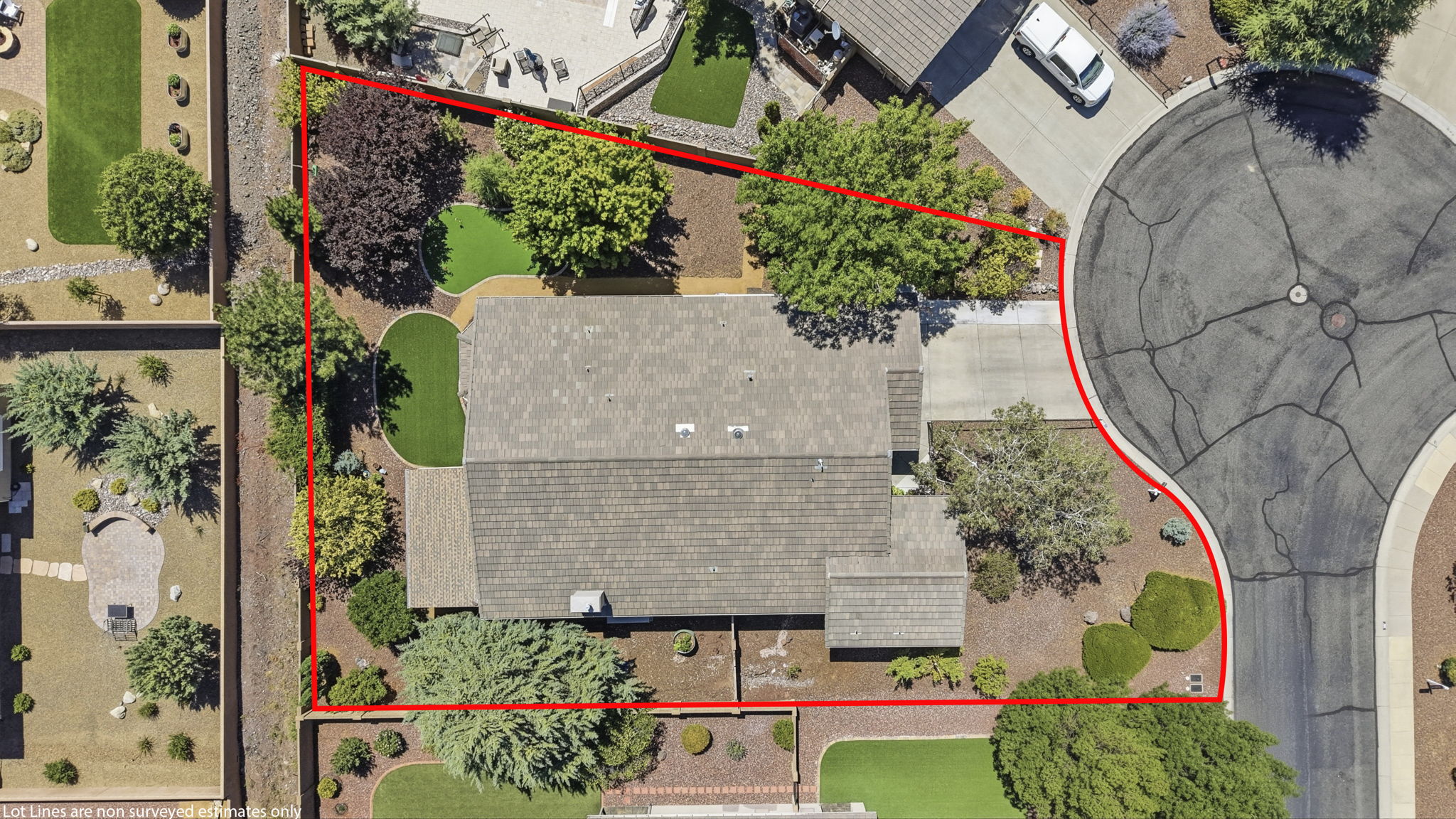 Birds Eye Lot Line