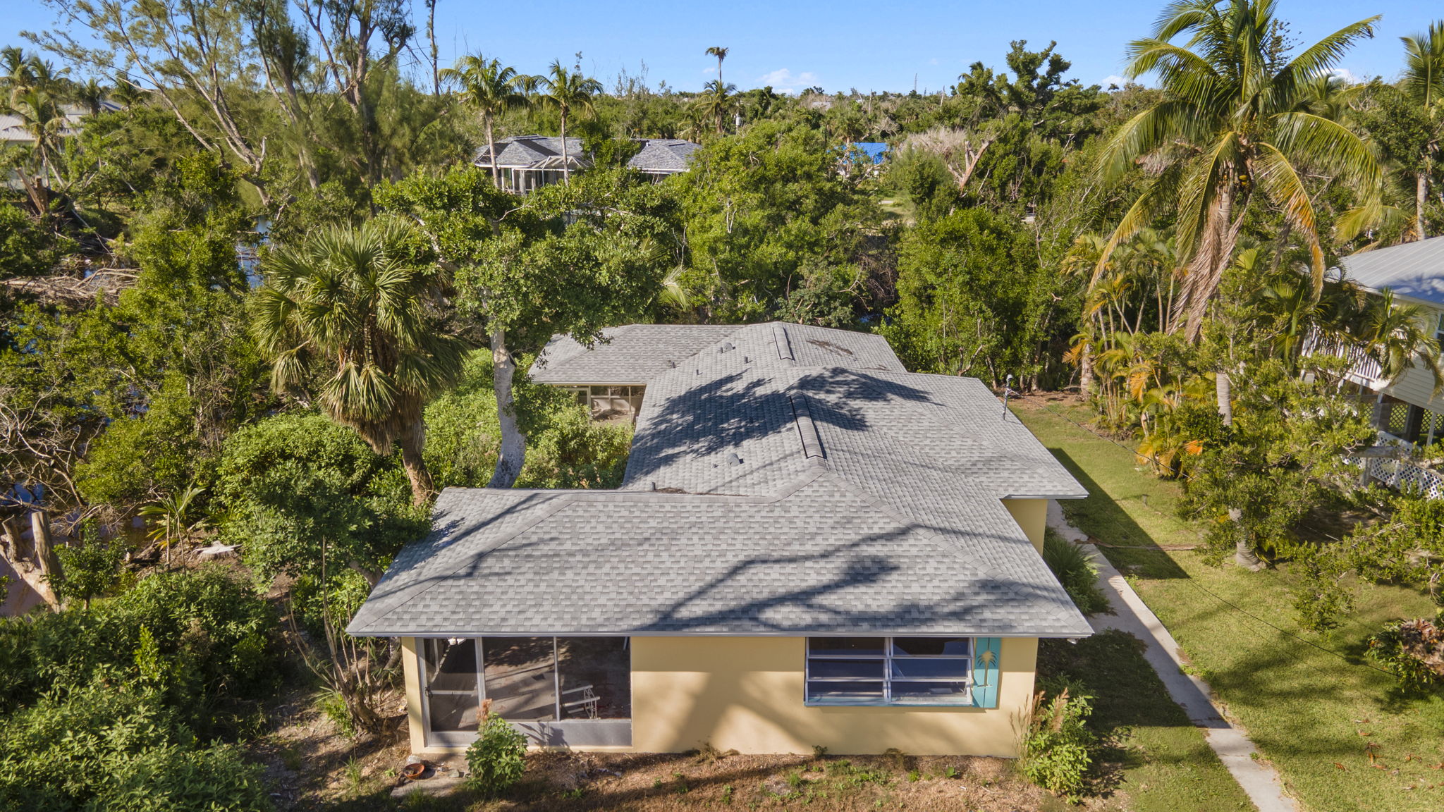 Aerial Front Exterior