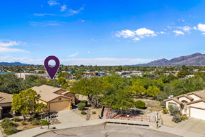 Aerial Corner lot with adjacent green space