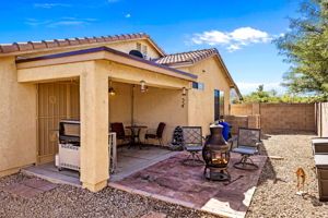 Back Patio and back yard