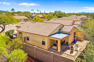 Aerial of Private Back Yard