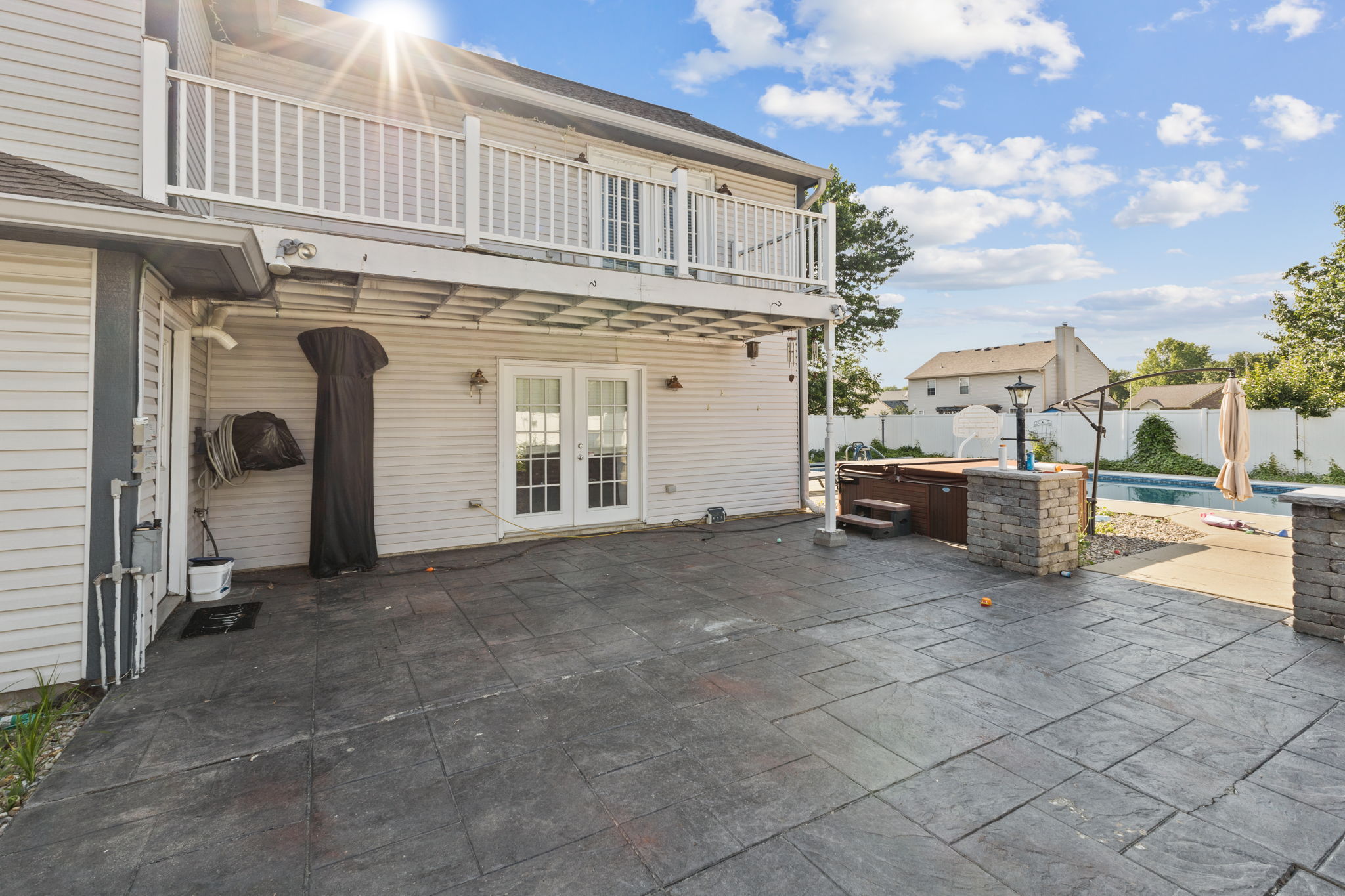 Balcony off primary bedroom