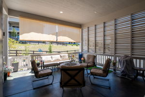 Large private patio