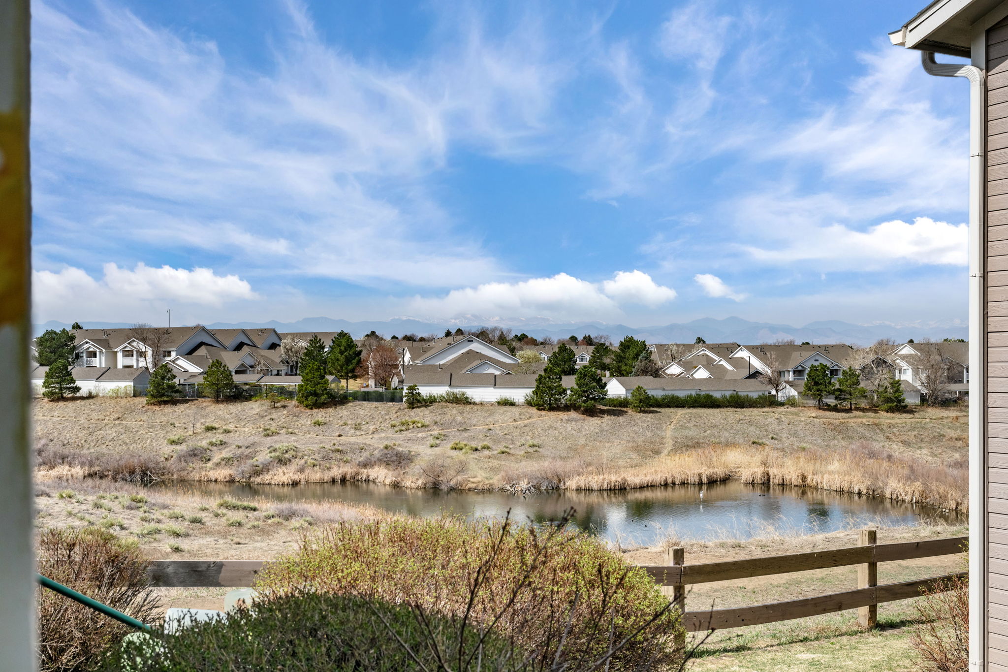 Views of Pond, Open Space and Mountains
