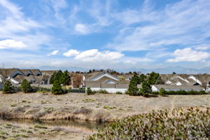 View of Pond, Open Space and Mountain Views from the secondary bedroom