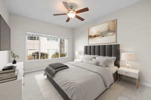 Primary Bedroom with virtual staging