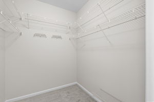 Large walk in closet in Primary Bedroom