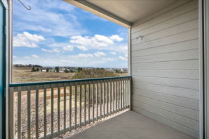 Covered patio with views - not virtually staged