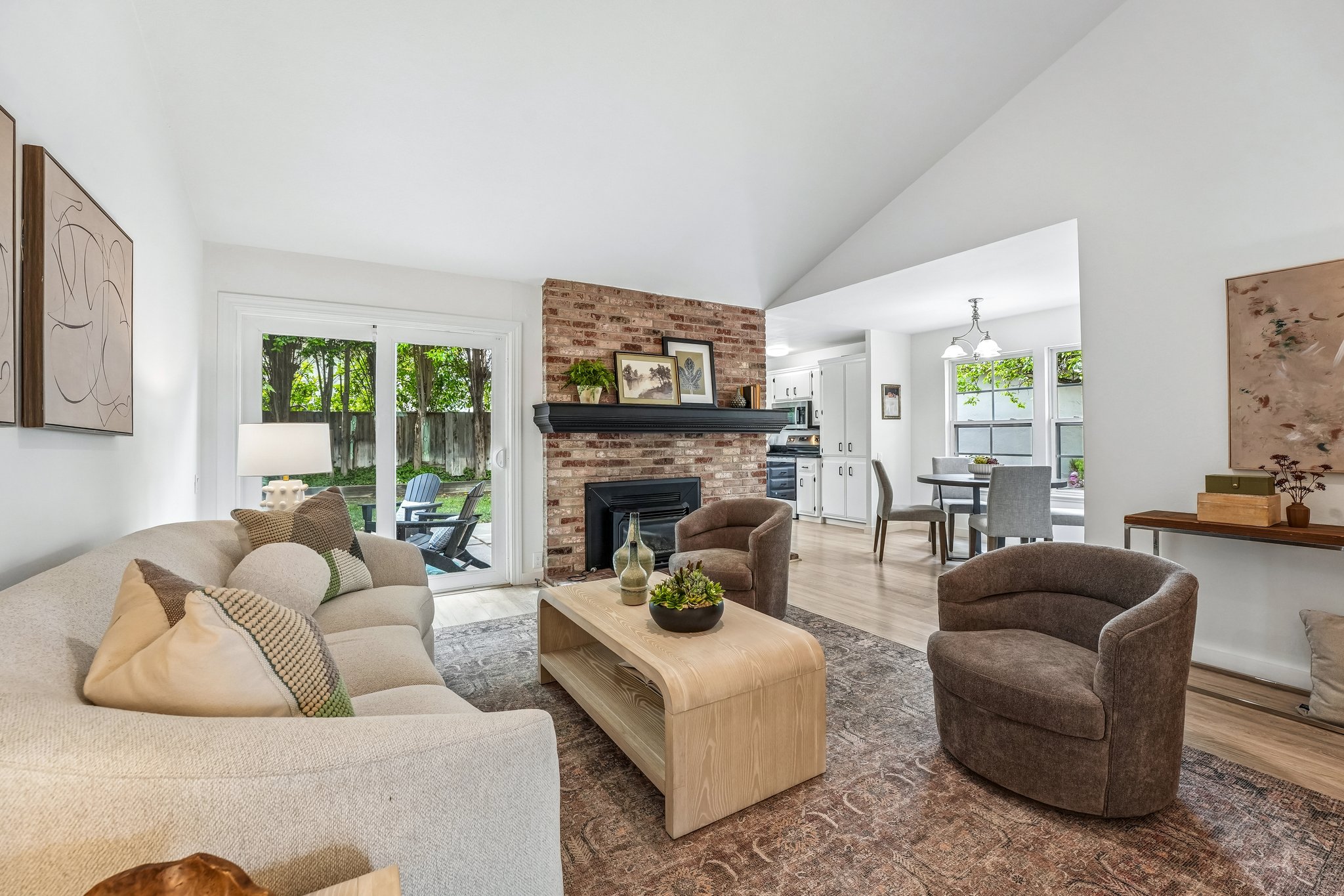 Family Room opening to Kitchen