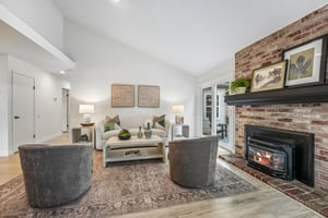 Family Room with Fireplace Insert
