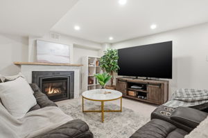Rec Room with Gas Fireplace