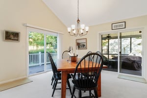 Dining room with deck access