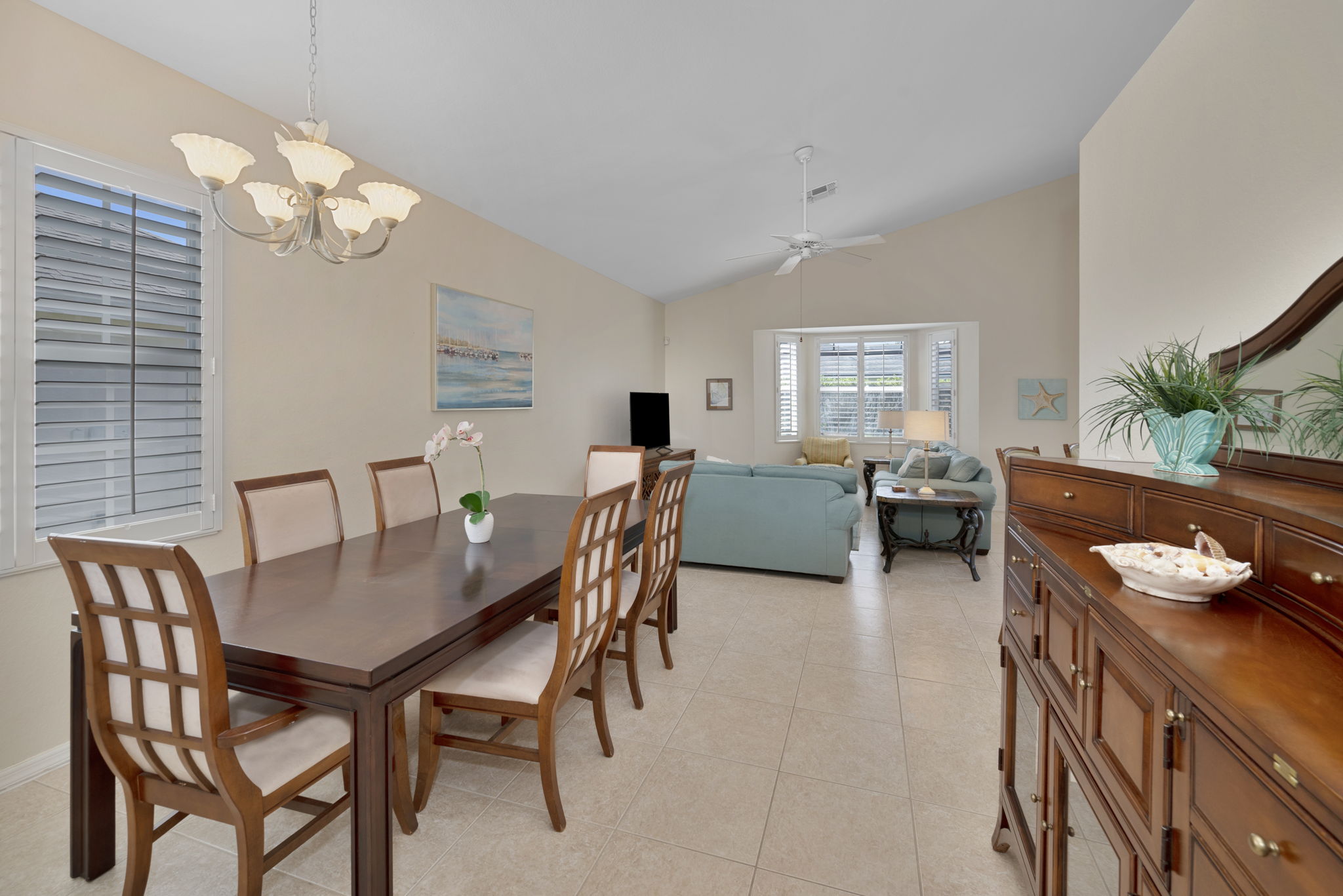 Dining Room to Living Room View