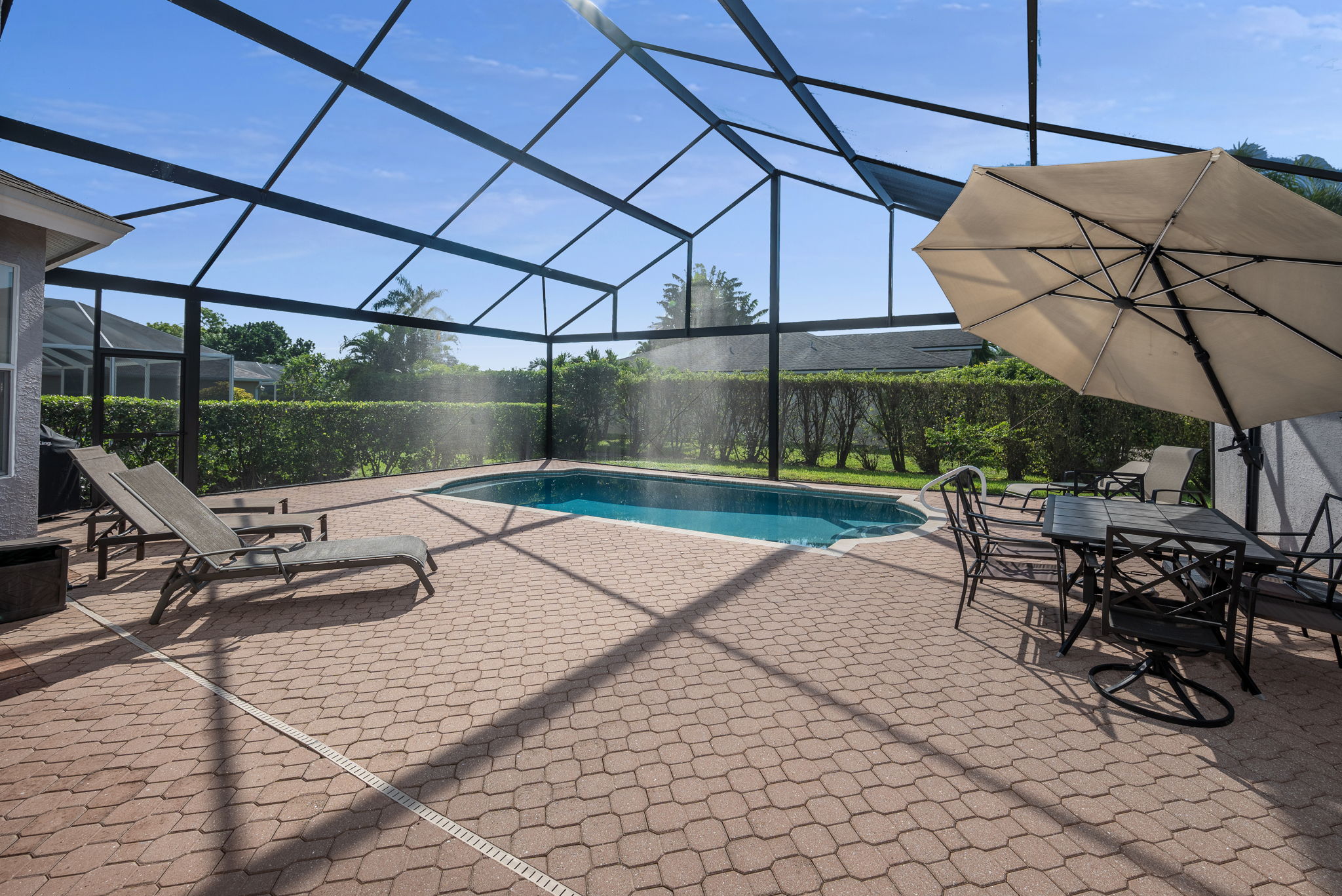 Southern Exposure Pool w/ Newer Lanai Enclosure - View From Master Bedroom