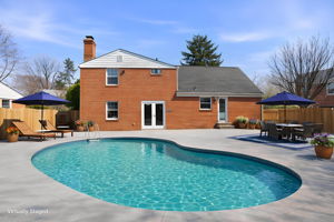 Rear Exterior W/ Heated Pool