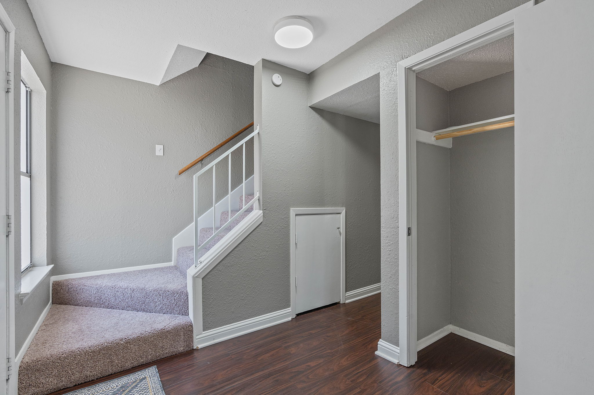 Handy hall closet on the first floor