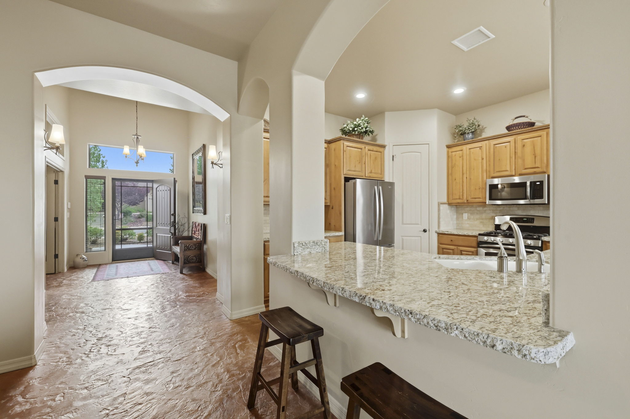 Kitchen to Foyer