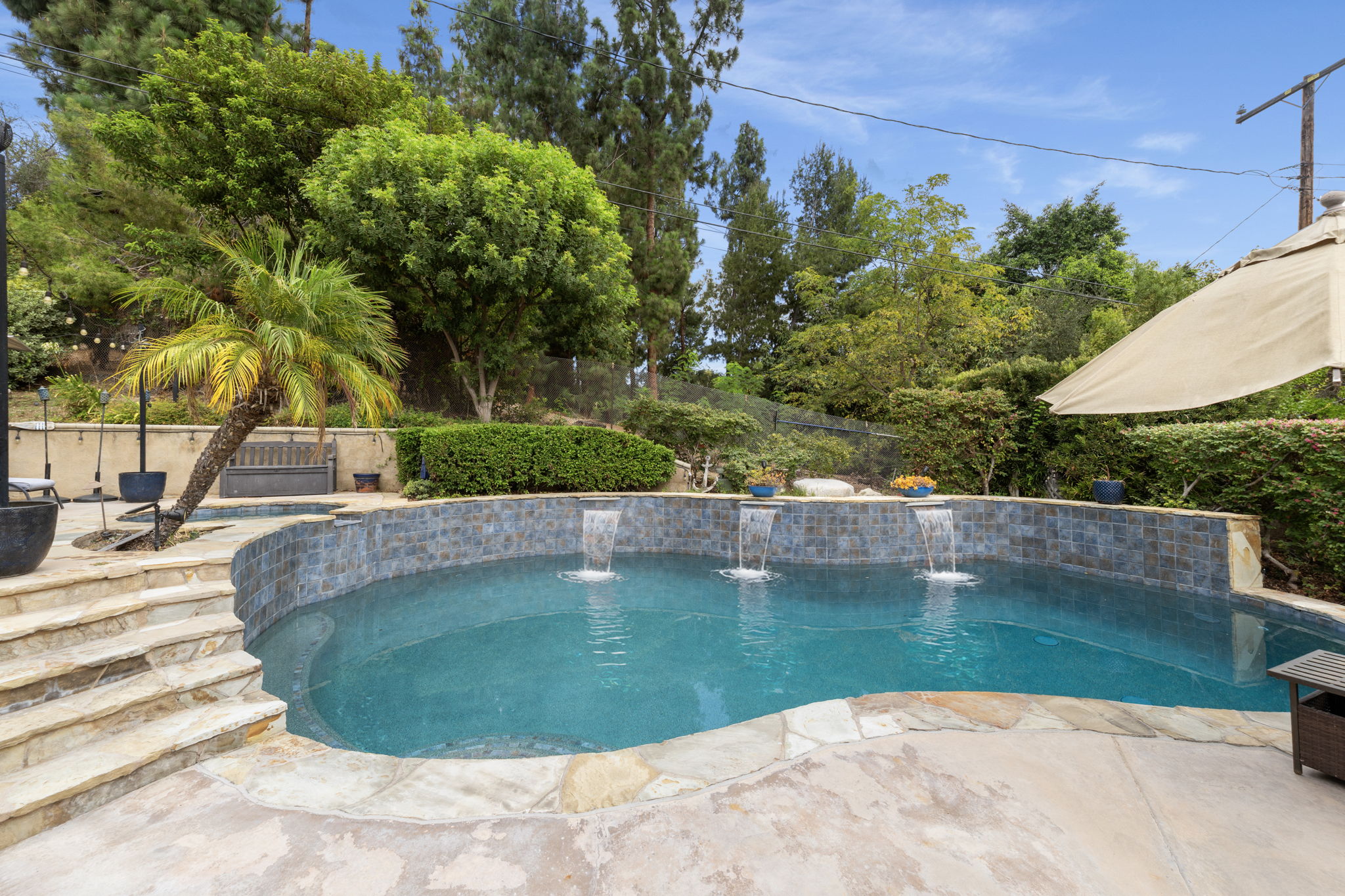 Massive Pool and Spa