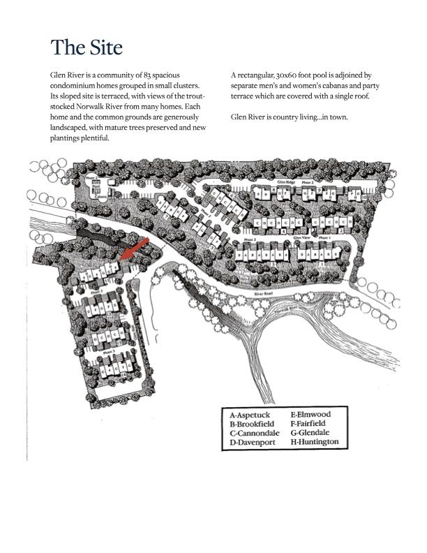 85 Glen Side Site Map with arrow