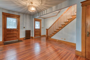 Front Door Entry to 1st and 2nd Floors, Wall Off the Section Between the Doors to Convert Back to 3 Separate Units