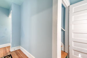 1st Floor Rear Entry Hallway. Access to Basement on the Left. Stairs to 2nd and 3rd Floors.