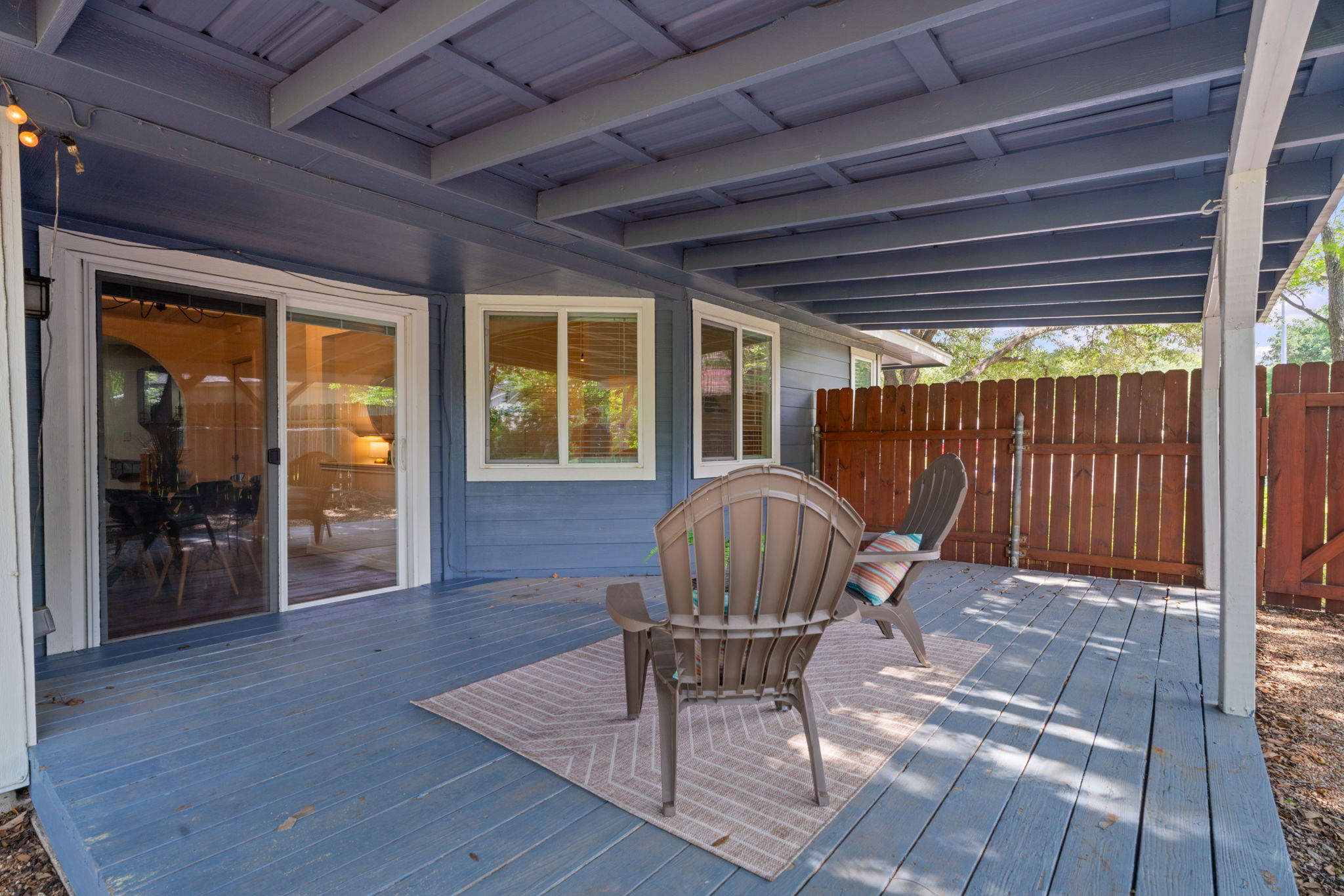 Covered back porch