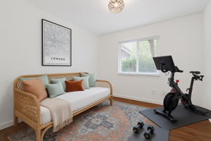 Bedroom 3 virtually revisioned for guests/working out