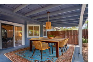 Covered backporch virtually revisioned as second dining area