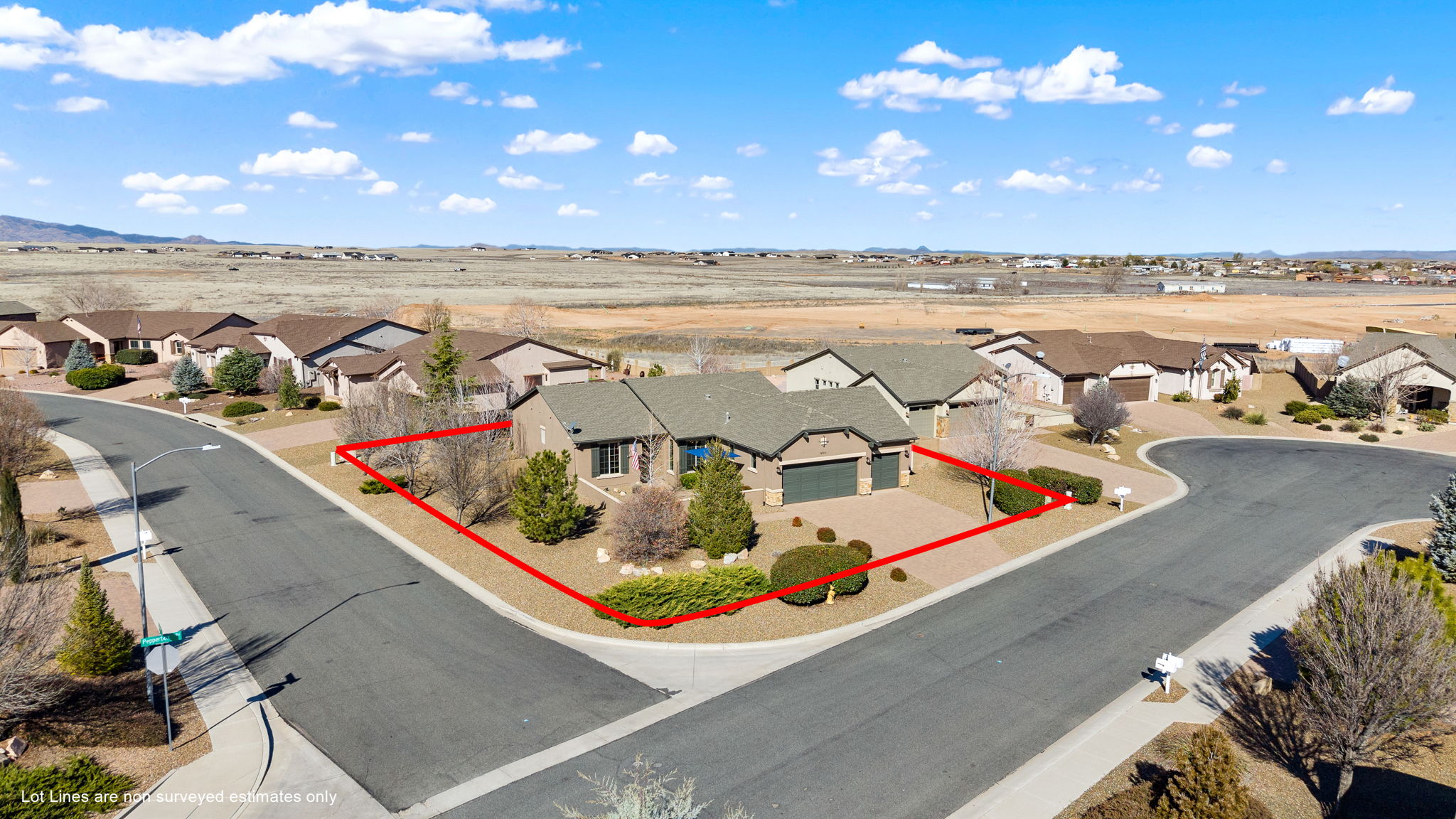 Aerial Front (2) Lot Lines