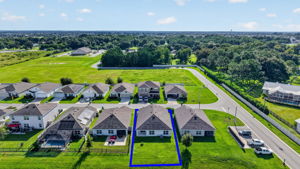 Front Exterior-Arial View with Property Lines