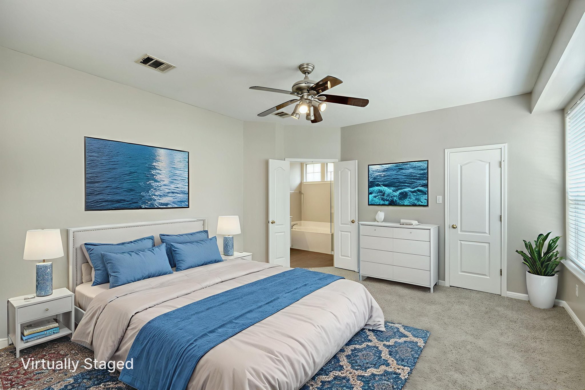 Primary Bedroom Virtually Staged