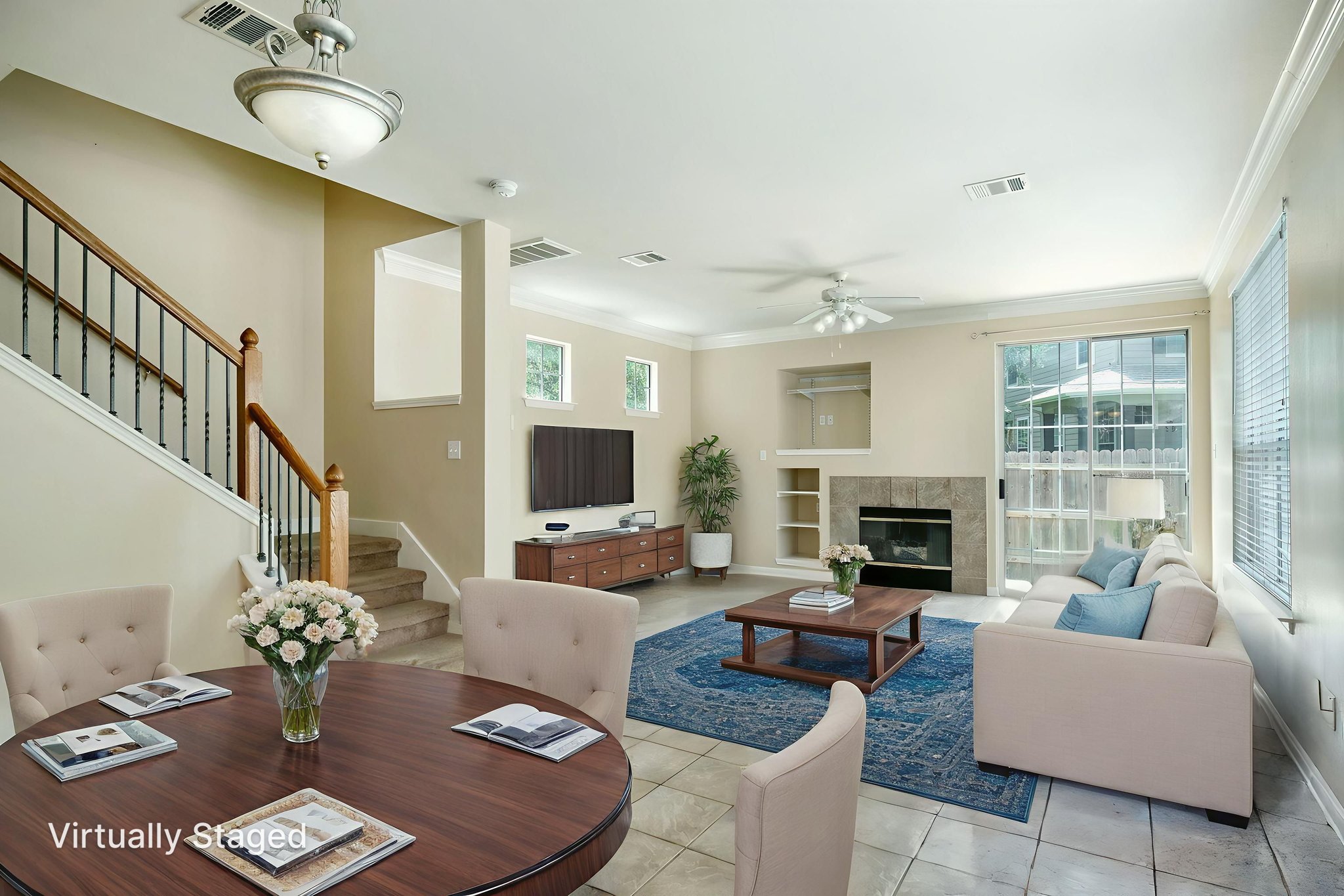 Dining/Living Virtually Staged