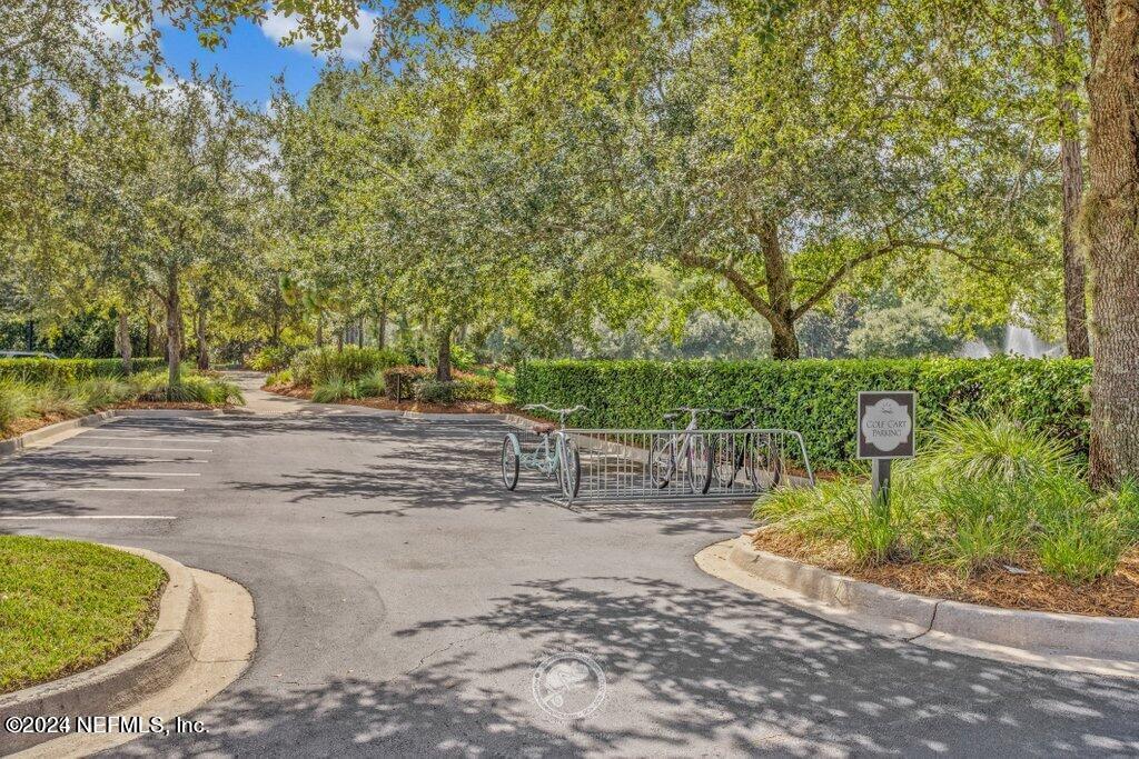 Bike and Golf Card Parking at Clubhouse