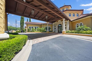 Covered Entrance to Summerland Hall