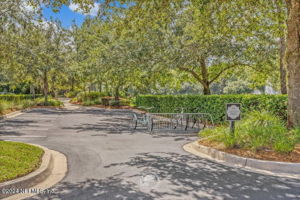 Bike and Golf Card Parking at Clubhouse