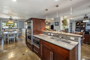 Kitchen Island with Prep Sink