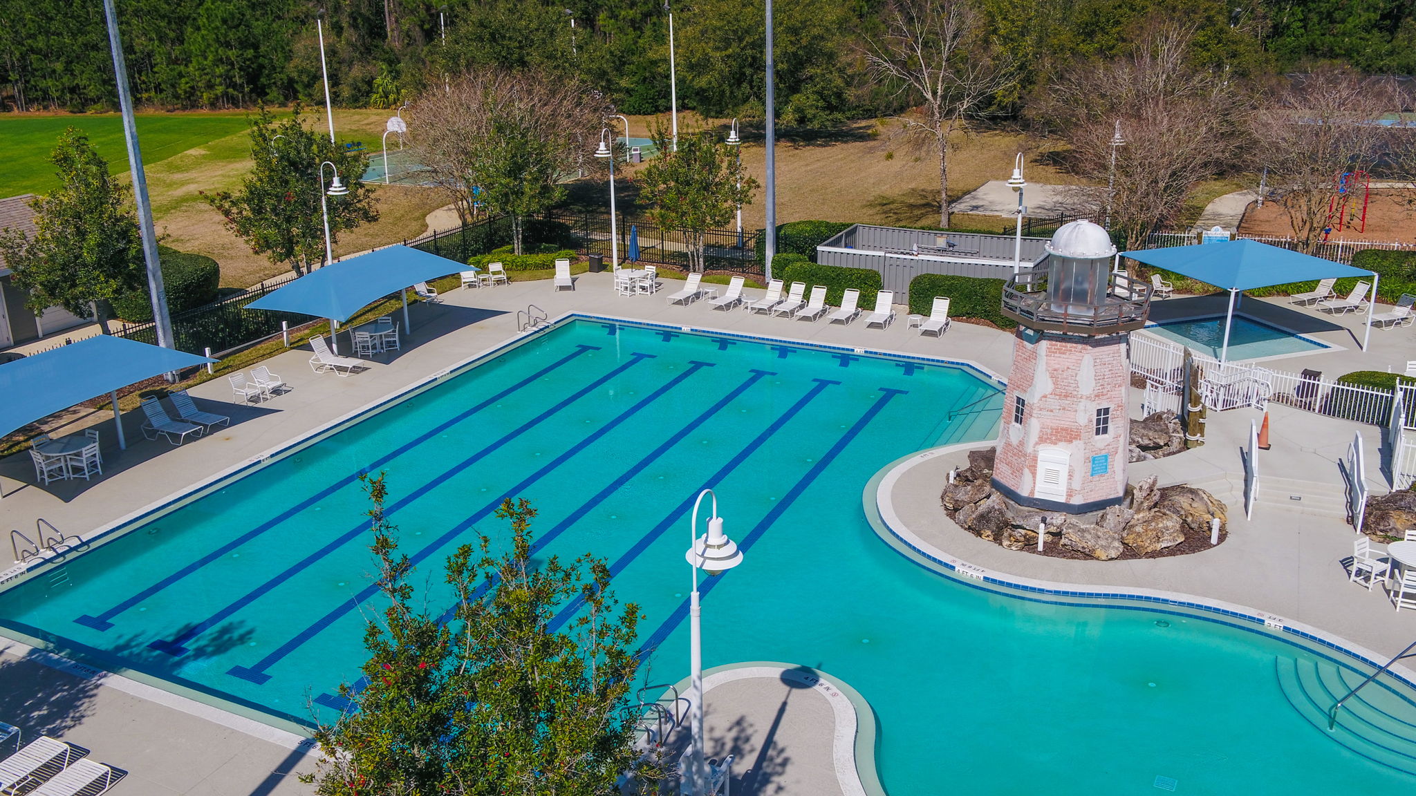 resort style pool